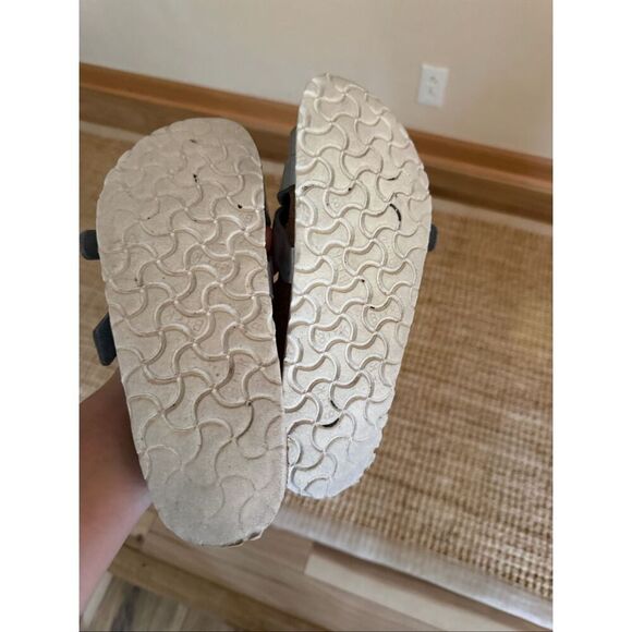 Birkenstock Silver Cross Strap Sandals 39 Women Comfort Cork Footbed Germany - Picture 7 of 7